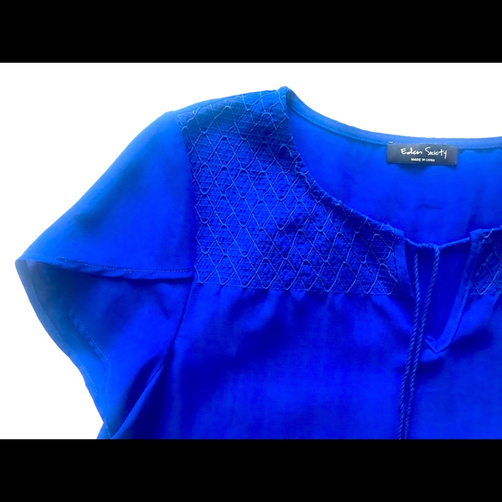 BOLD! Eden Society Cobalt Blue Top
